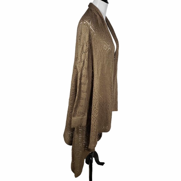 Focus 2000 Large Brown Sweater Cardigan Duster - Picture 4 of 7